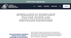 Desktop Screenshot of eagleequipmentcorp.com